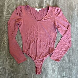 Mauve Long Sleeve Bodysuit Size XL